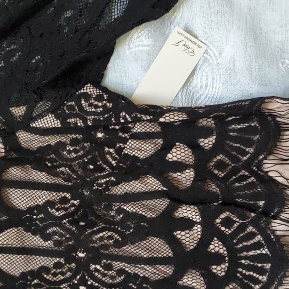 ELIZA J Black & Nude Lace Dress.  SZ. 8.  Stunning. Lined - Picture 11 of 14